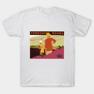 Vintage British Travel Poster: The Yorkshire Moors T-Shirt